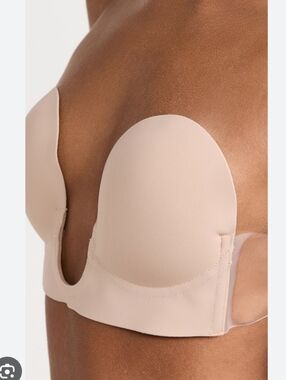 Fix Solutions U-Plunge Strapless Adhesive Bra NEW